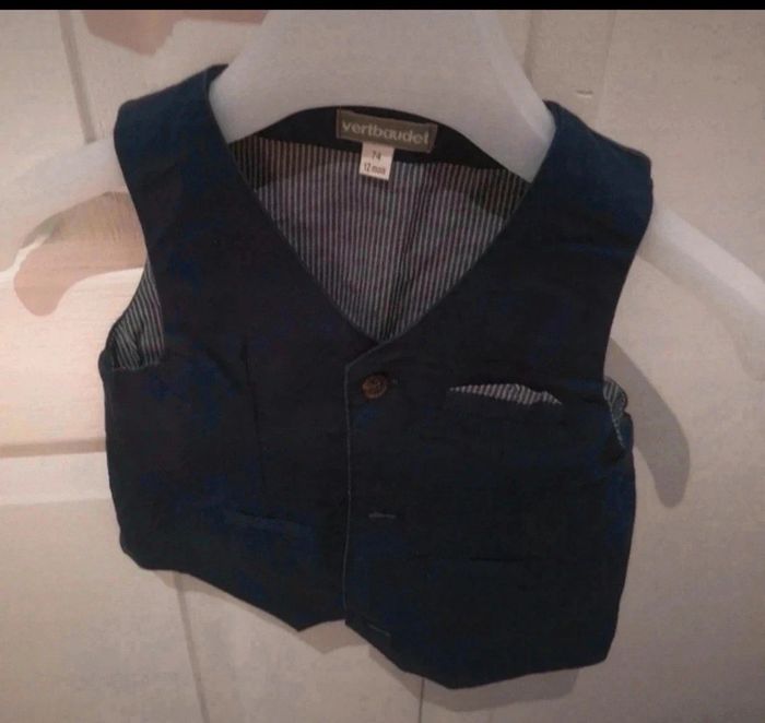 Ensemble garçon cérémonie vert baudet 12 mois - photo numéro 2