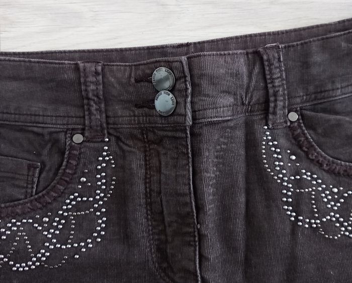 Jupe en jean marron Jacqueline Riu taille 36 - photo numéro 3