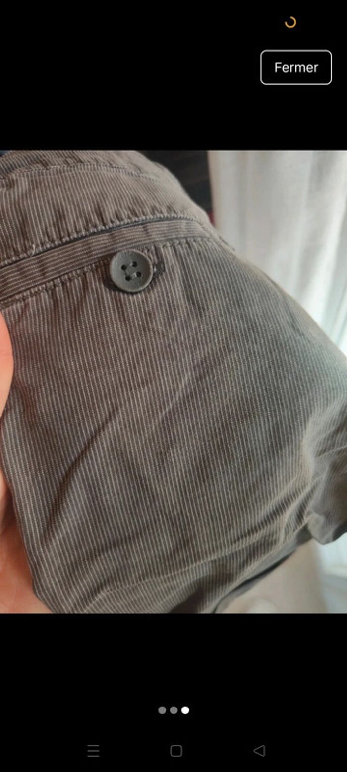 Short marron habillé pour occasions - photo numéro 3