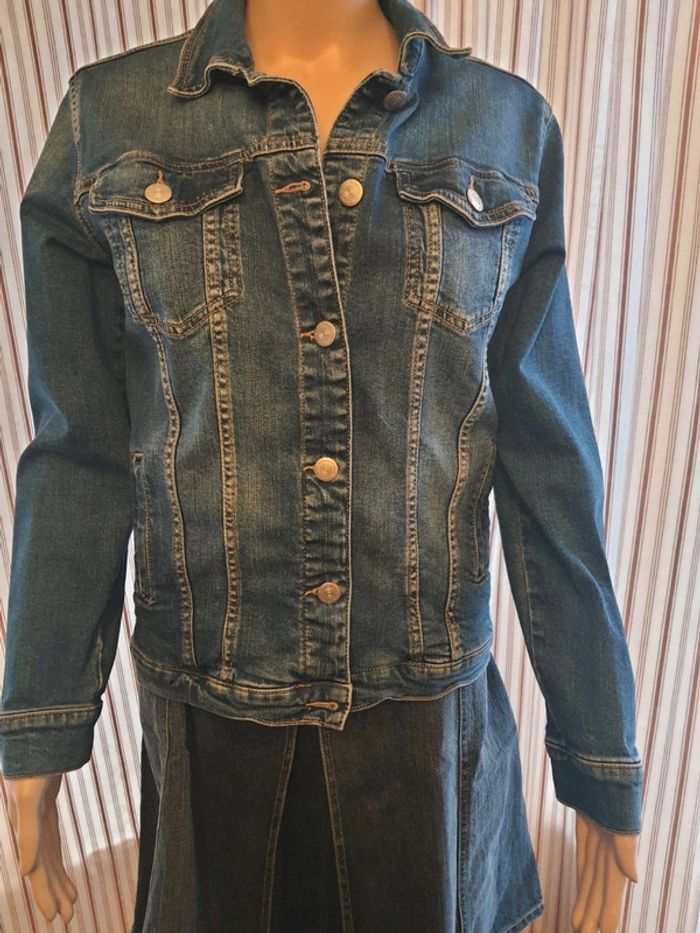 Belle Veste en Jean Groggy JBC taille S - photo numéro 3
