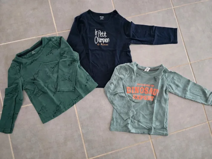 Lot de 3 tee shirts manches longues - photo numéro 2