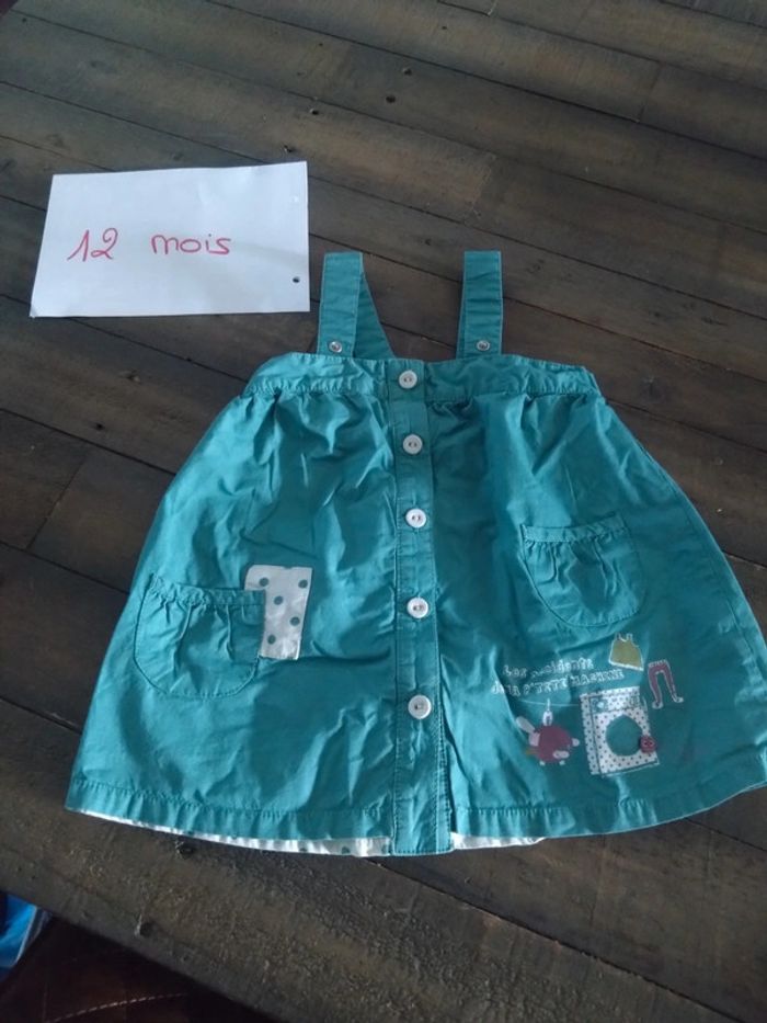 Jupe été a bretelles bébé fille 12 mois 1 an
