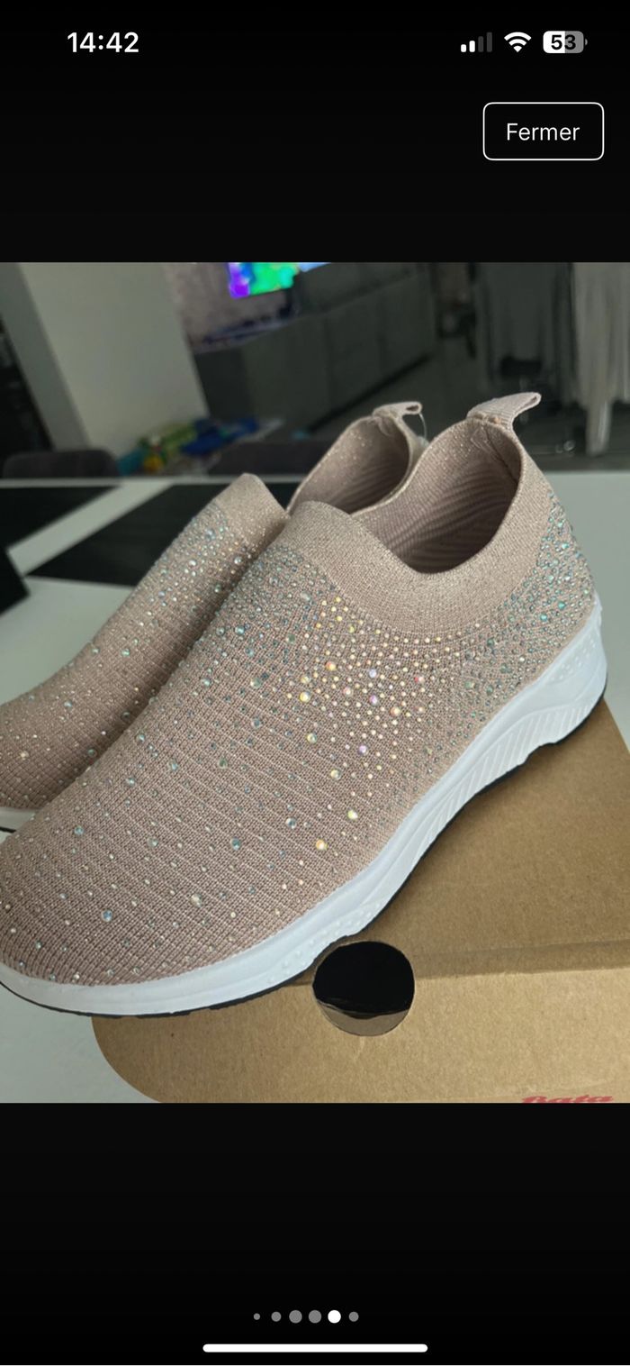Baskets à paillettes Bata 37 neuves - photo numéro 8