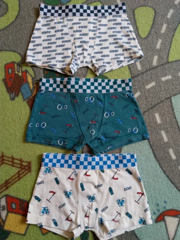 Lot 3 boxers Kiabi 6ans 114-119cm
