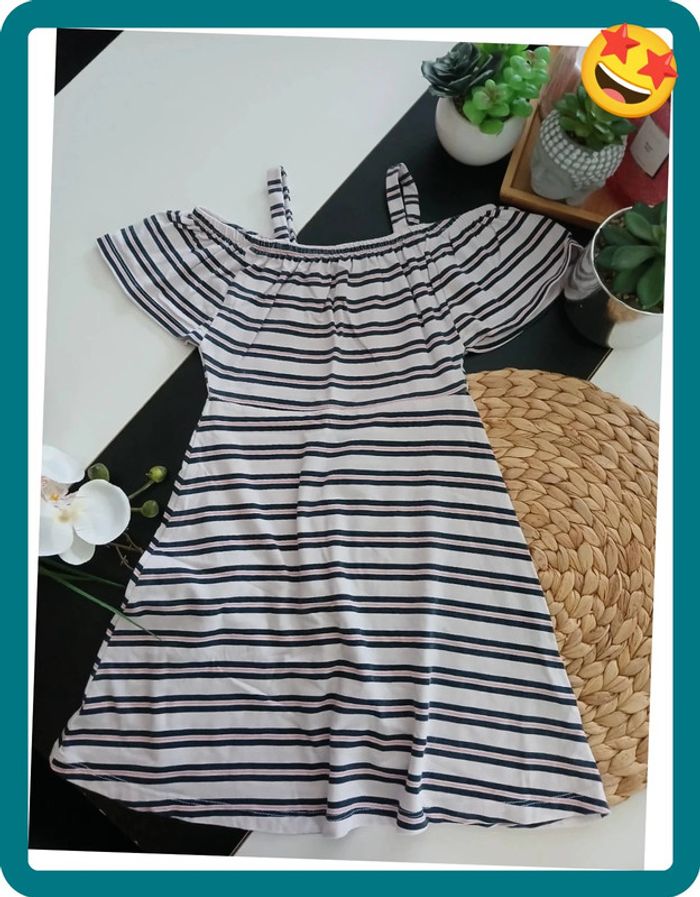 Robe d'été à rayures Taille 6 ans🌿💝 - photo numéro 2