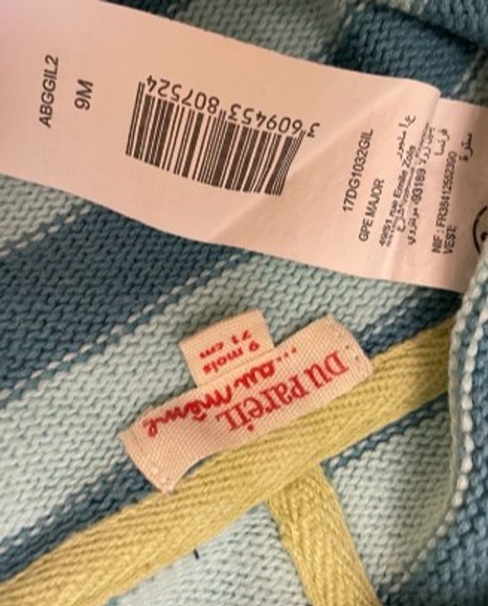 Sweat Gilet à capuche manches longues Fermeture éclair DPAM 9m - photo numéro 9