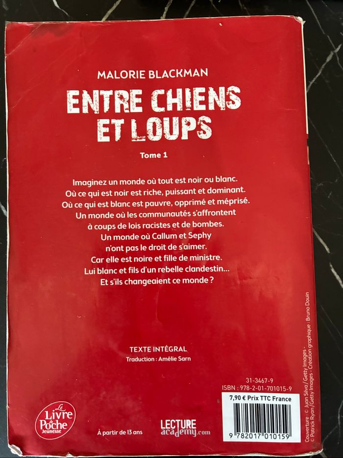 Entre chiens et loups - Malorie Blackman - photo numéro 2
