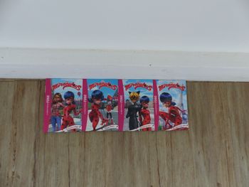 lot de 4 livres miraculous lady bug