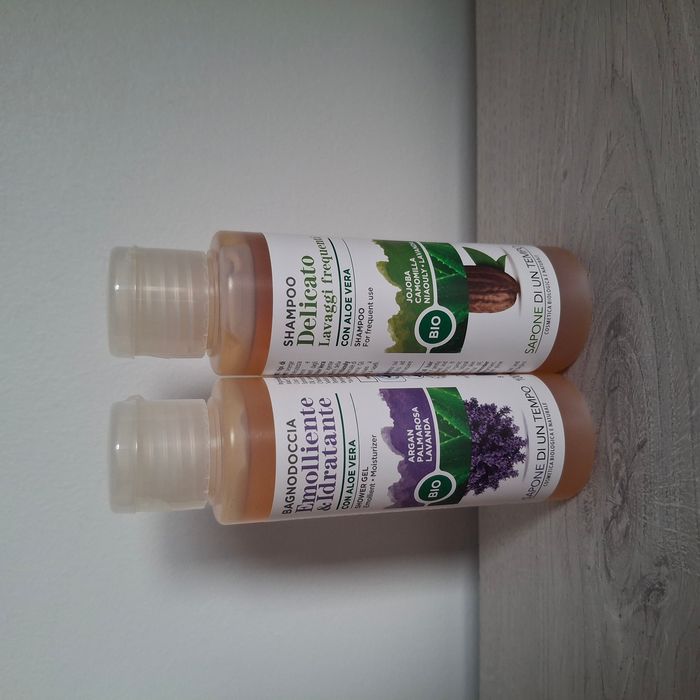 Set format voyage Shammpoing délicat & Gel douche Eco-Bio - Sapone di un Tempo - photo numéro 2
