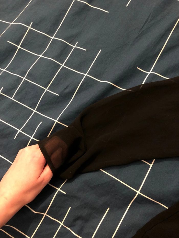 Haut blouse fluide semi transparent Zara - photo numéro 3