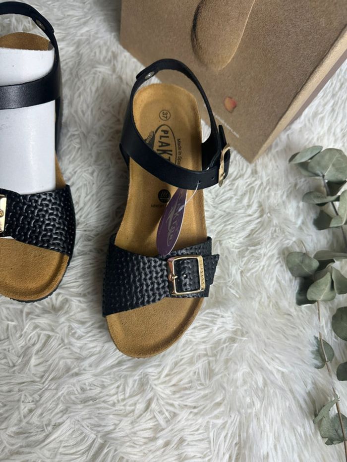 Paire de sandales compensées Plakton taille 37 - photo numéro 3
