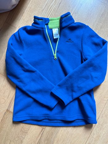 Polaire garçon 6 ans bleue et jaune Quechua