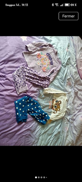 Lot de 2 pyjamas coton, 5 ans 