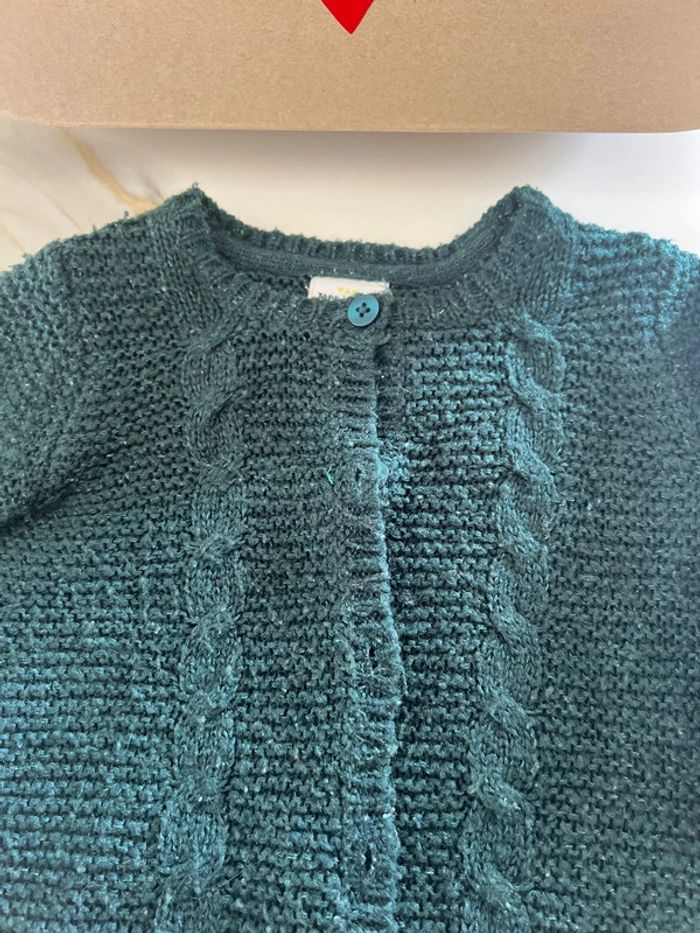 Gilet tape à l’œil 12 mois vert - photo numéro 2