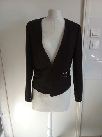 Blazer noir à strass