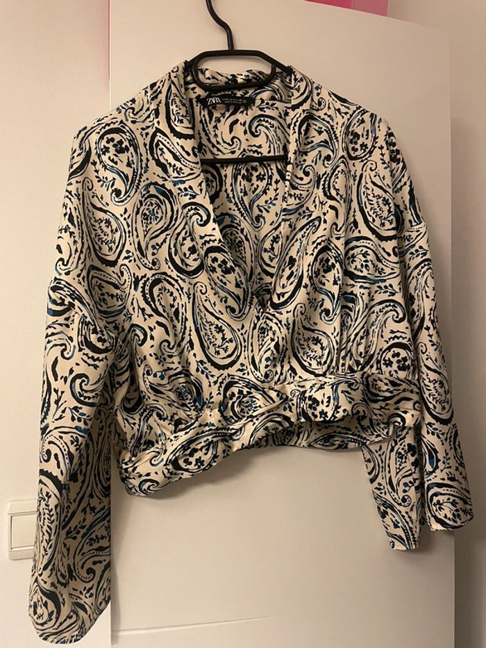 Blouse fluide à motif