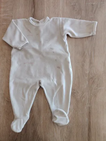 Pyjama velours 1 pièce Petit bateau