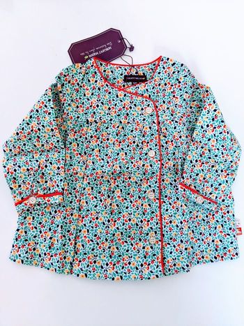 Magnifique blouse tunique chemisier liberty sergent major 9 mois 71 cm