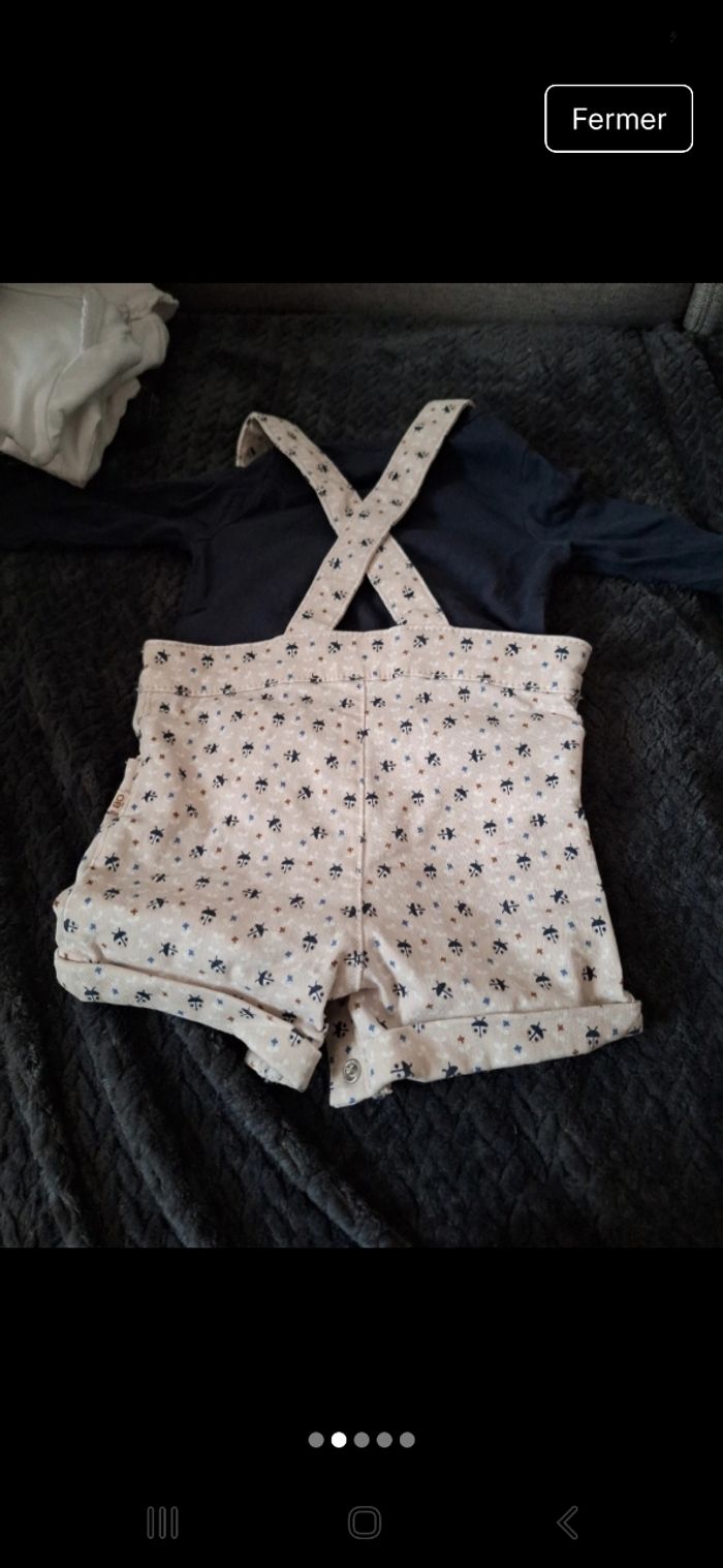 Ensemble t-shirt et combi short - photo numéro 3