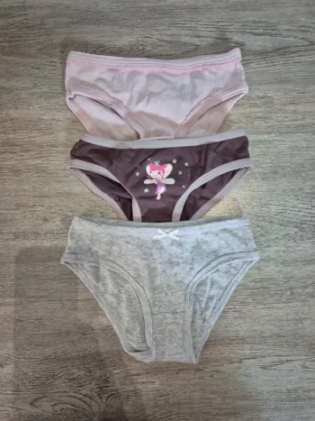 3 culottes gris rose et marron