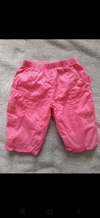 Pantalon fille léger 3 mois rose neuf