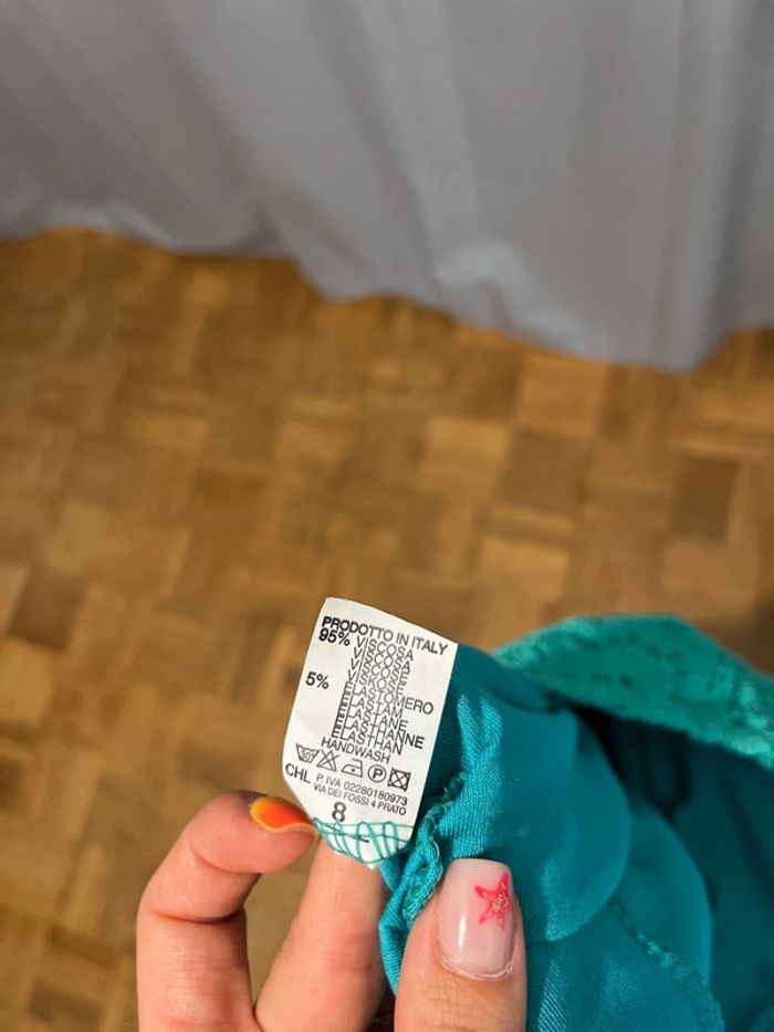 Robe bustier dentelle et voile - photo numéro 4