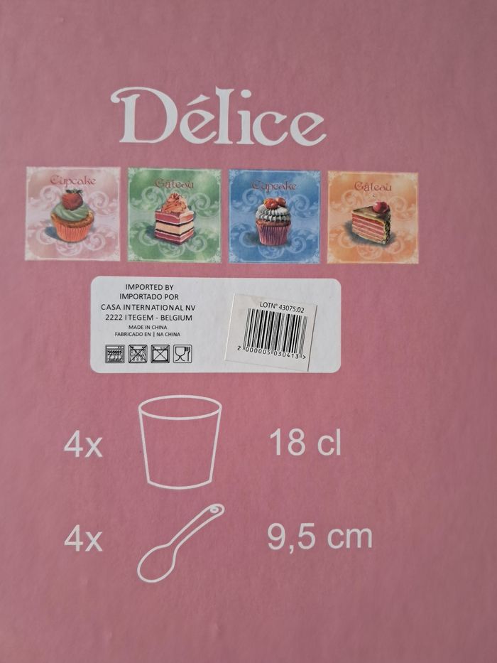 Lot de 4 verres à desserts - photo numéro 3
