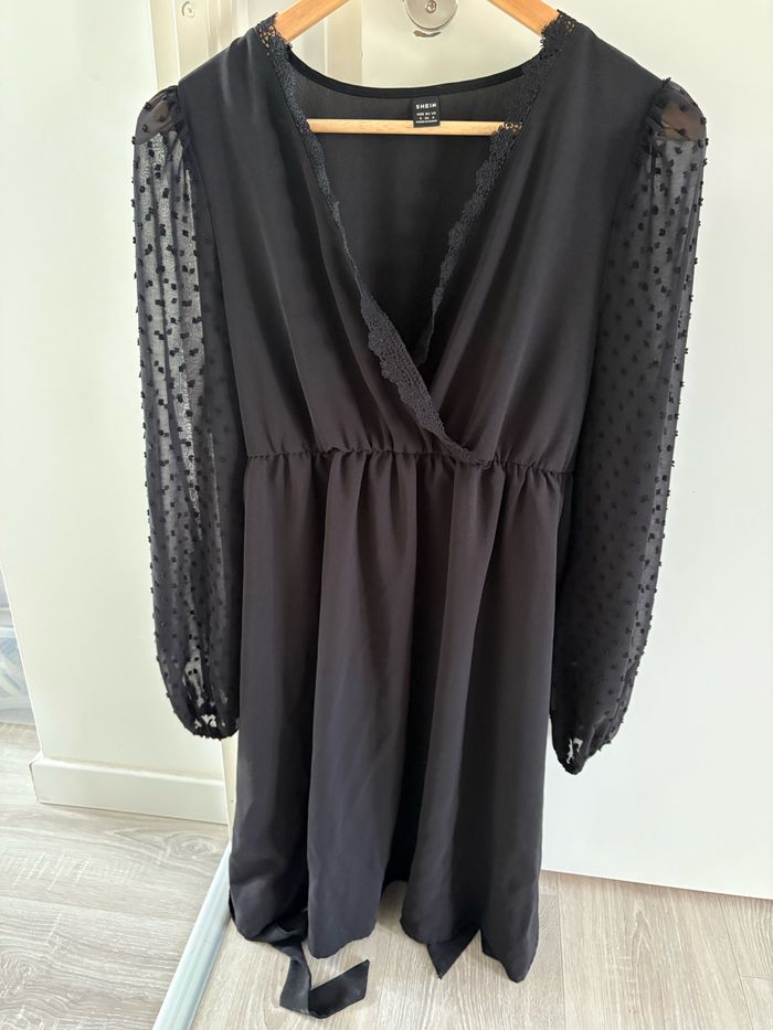 Robe de grossesse noire shein manches longues