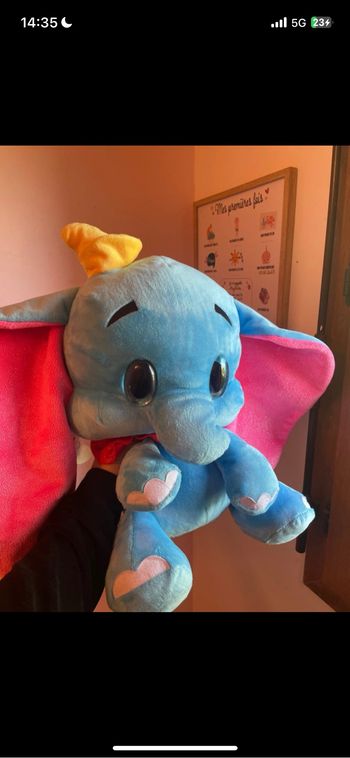 Grande peluche dumbo