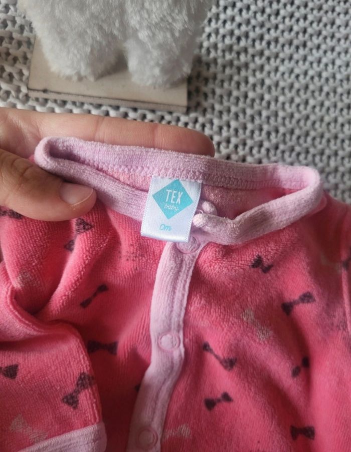 Pyjama hiver velours naissance - photo numéro 3