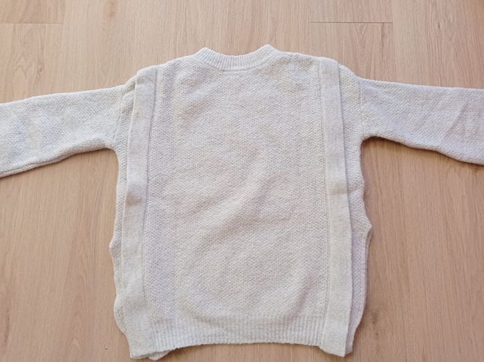 PULL CAMAÏEU Blanc Cassé. - photo numéro 3