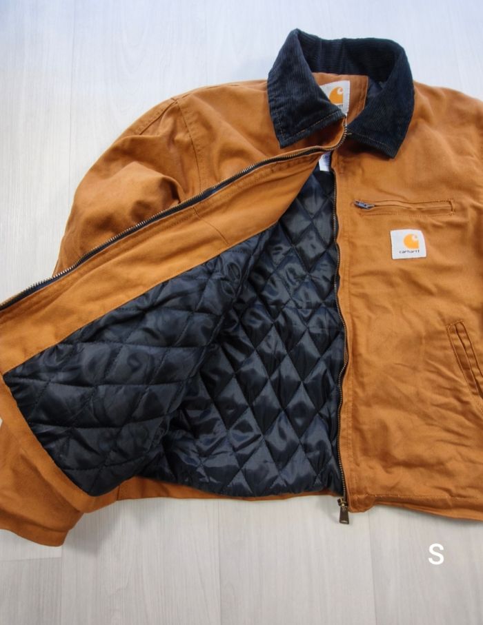 Veste caharrt marron clair taille S neuve - photo numéro 3