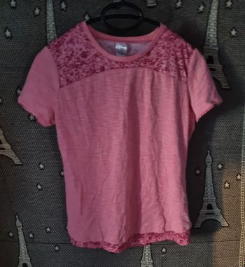 T-shirt de sport rose 2 en 1 taille 14-15ans
