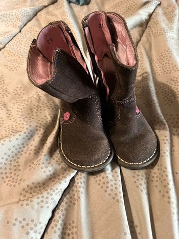 Botte marron et rose
