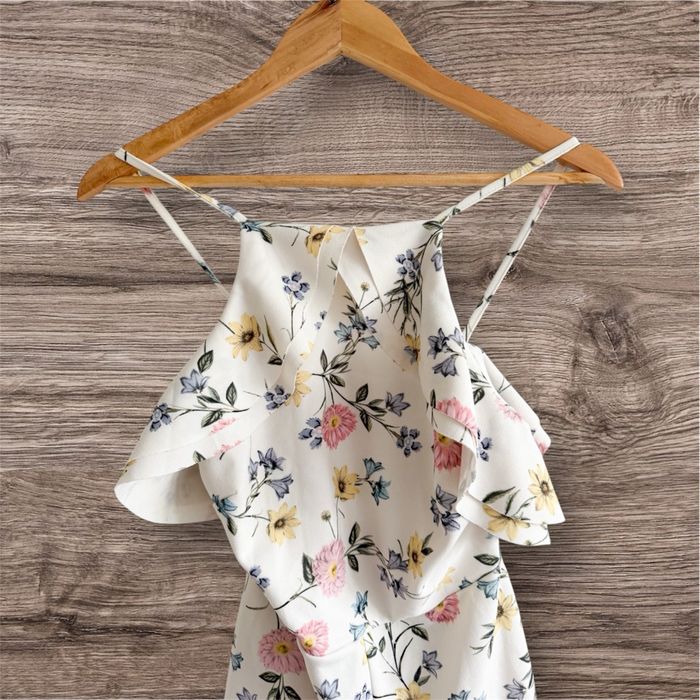 Combishort crème à motifs floraux multicolore new look taille 34 XS - photo numéro 3