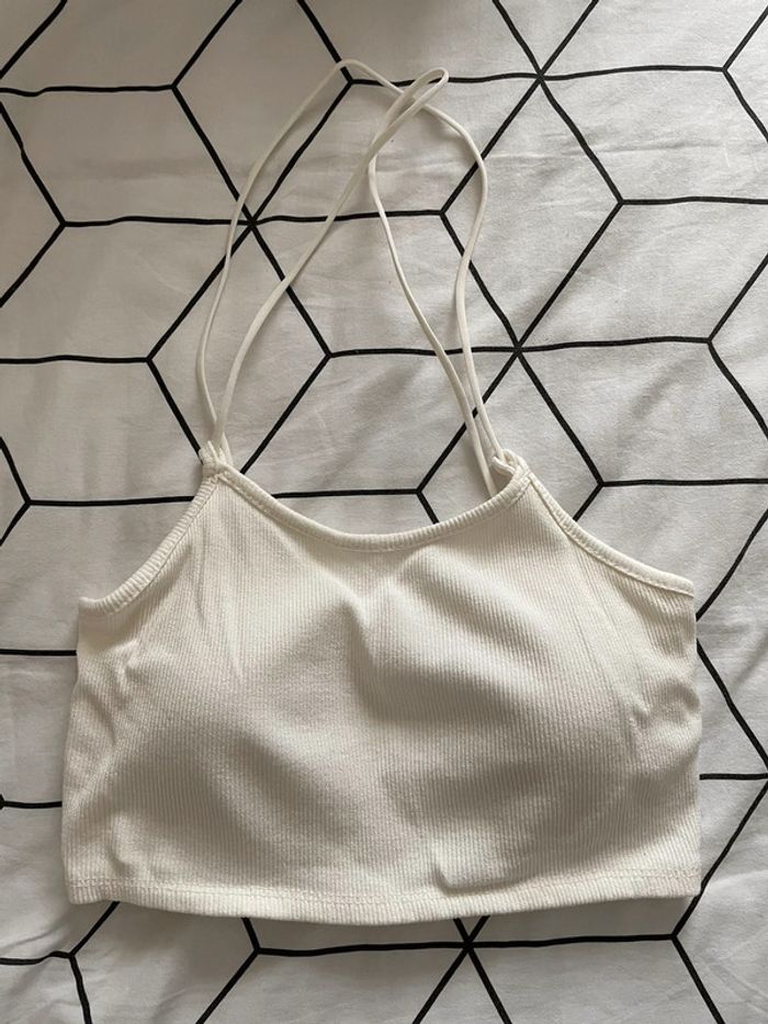 Crop top blanc
