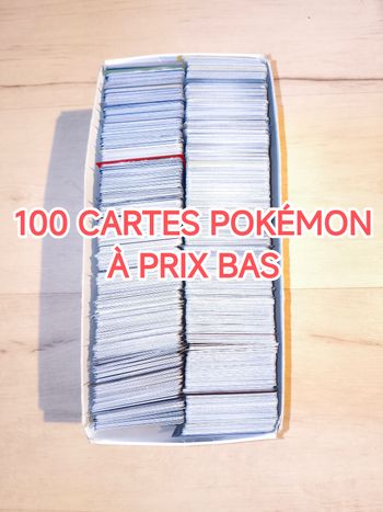 Lot de 100 cartes Pokémon VF en très bon état 