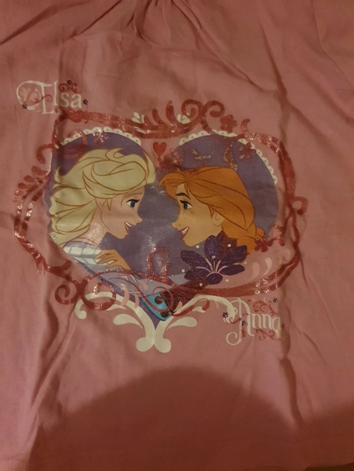 tee shirt Disney reine des neiges 4 à 5 ans - photo numéro 2
