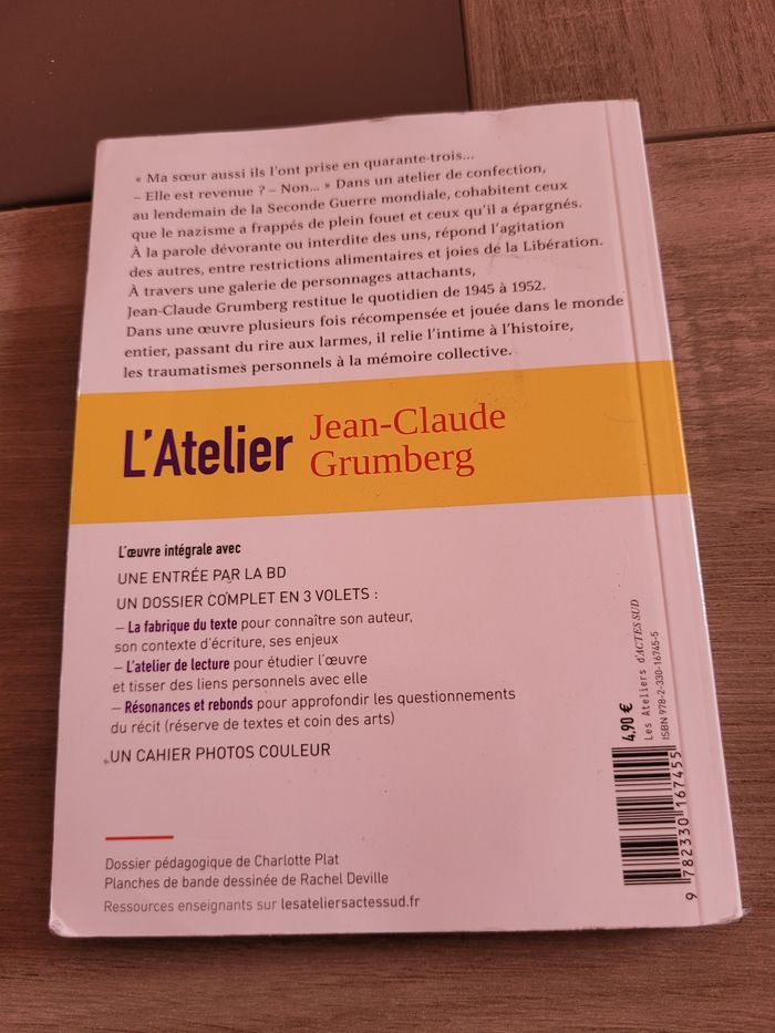 Livre L'atelier Jean Claude Grumberg - photo numéro 9