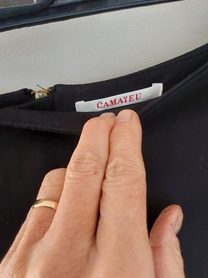 Jupe tulipe noire Camaïeu T 38 - photo numéro 3