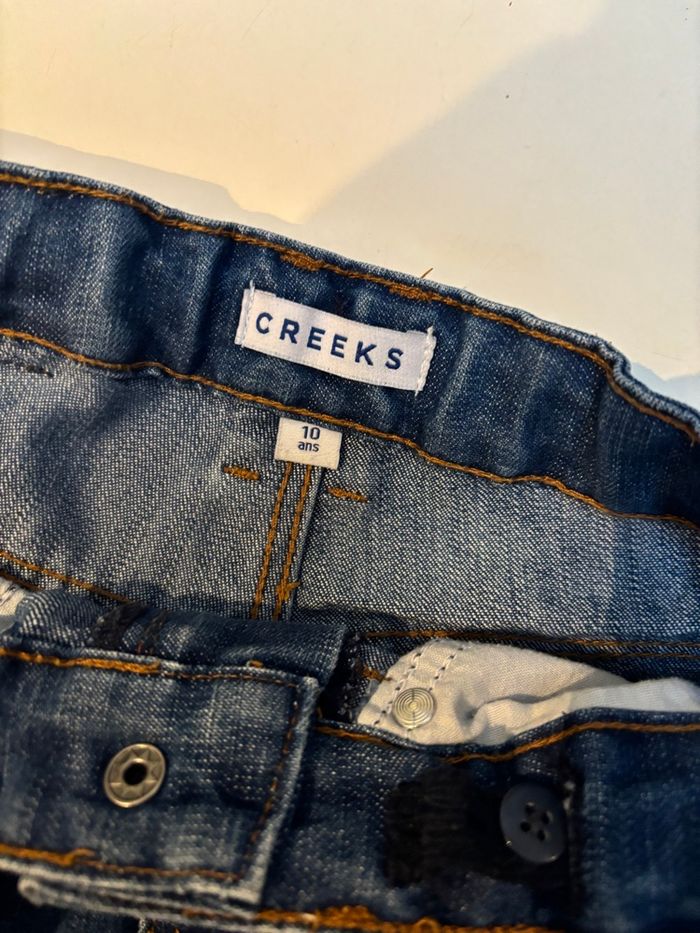 Bermuda pantacourt jeans denim 10ans creek - photo numéro 2