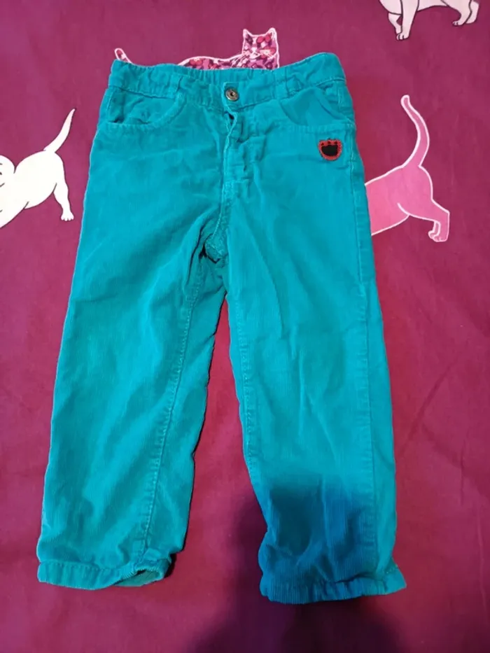 Pantalon velours doublé 23 mois