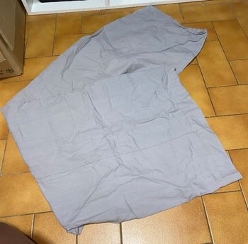 Taie traversin couleur grise lit 1 personne