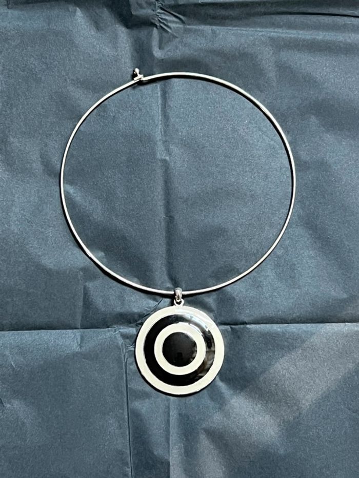 Collier ras de cou vintage y2k annees 2000 mod 60s statement necklace - photo numéro 3