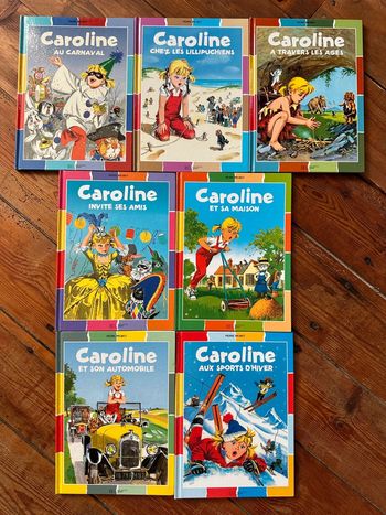 Lot de 7 livres bd albums histoires Caroline Pierre probst Hachette damiers couleurs