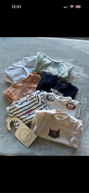 Lot pyjama 1 mois