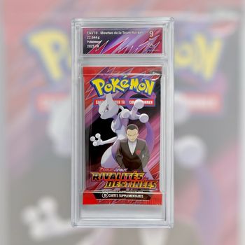 🔥 booster pokémon gradé 9 – rivalités destinées team rocket mewtwo 🔥