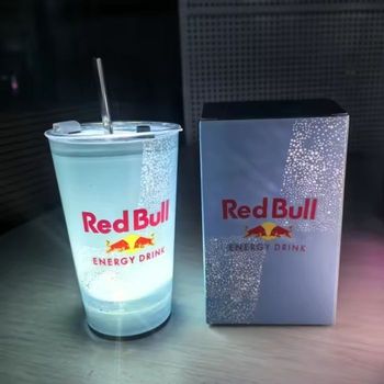 Verre Plastique Redbull Bleu Ciel Lumineux 420ml 