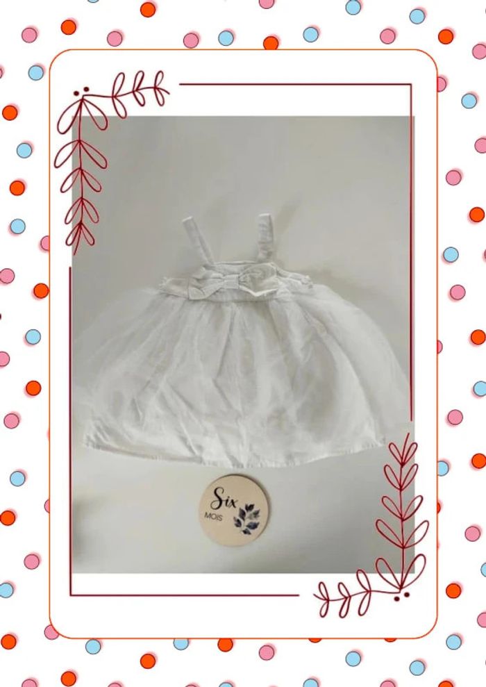 Robe blanche 6 mois