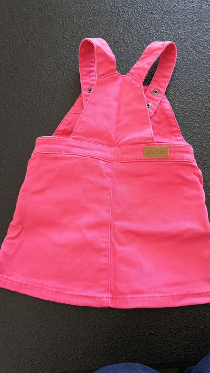 Salopette robe cœur fushia - photo numéro 4